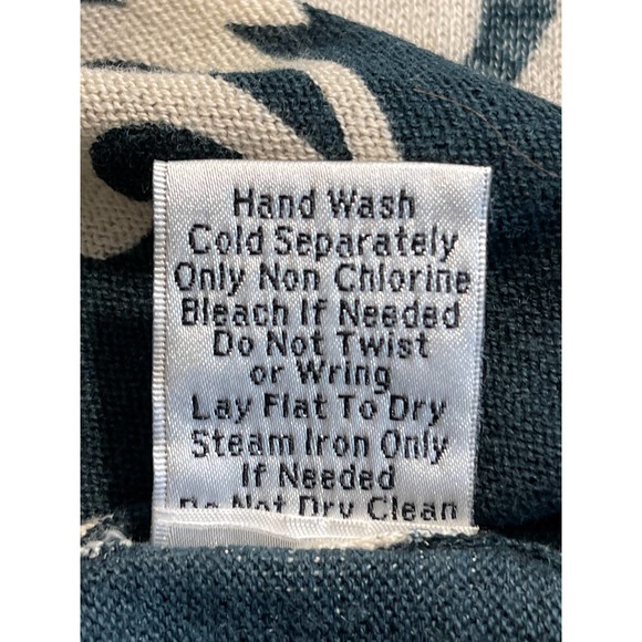 Cabi Womens Blue White Sweater Size XS Cotton Cashmere Blend V Neck Lightweight - Picture 9 of 11